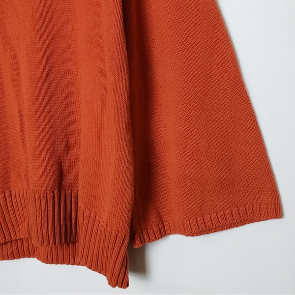 VINTAGE 70s FLARE SLEEVE COWL NECK SWEATER M / L - Picture 5 of 6